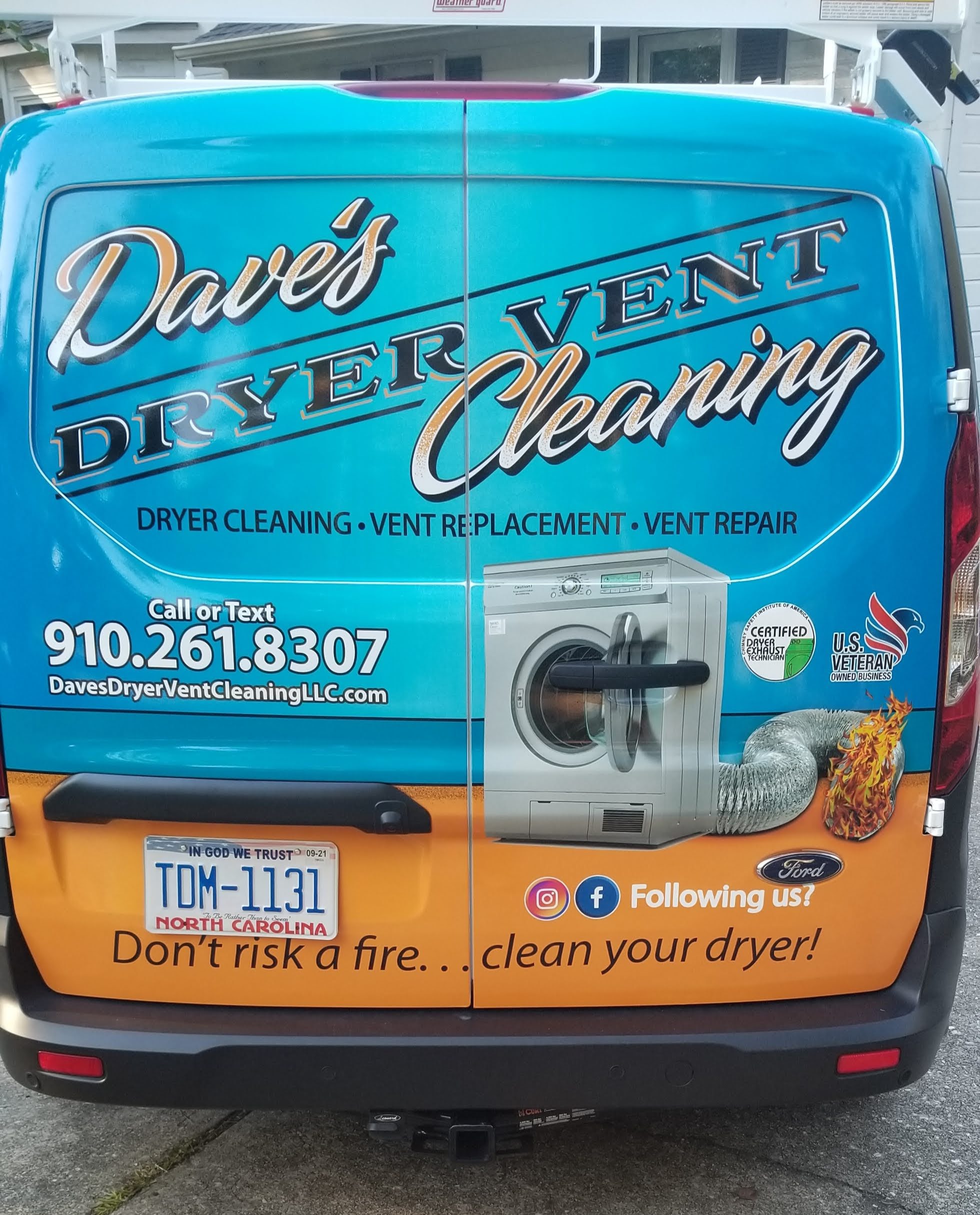 Dave's Dryer Vent Cleaning Van